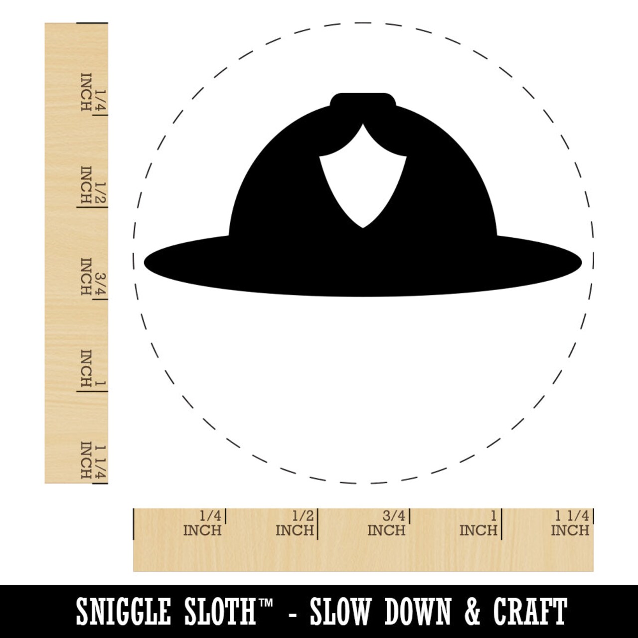 Fire Helmet Fireman Firefighter Rubber Stamp for Stamping Crafting Planners